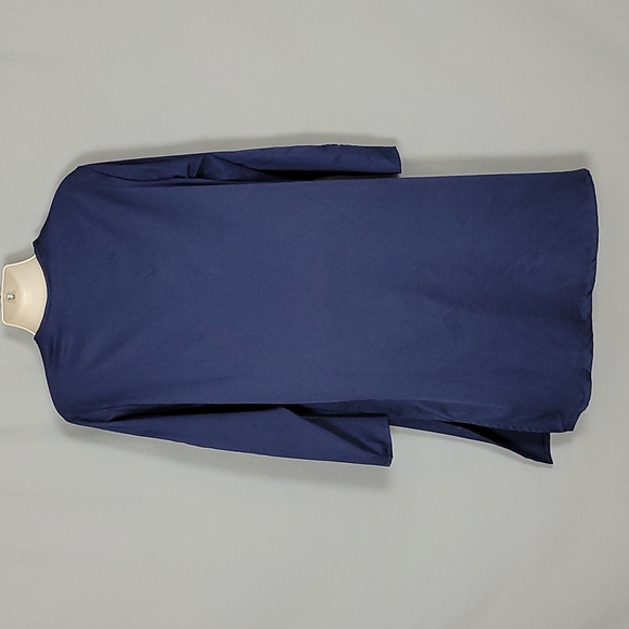 Men's Long Sleeve African Printed Dashiki - Navy - Picture 3 of 6